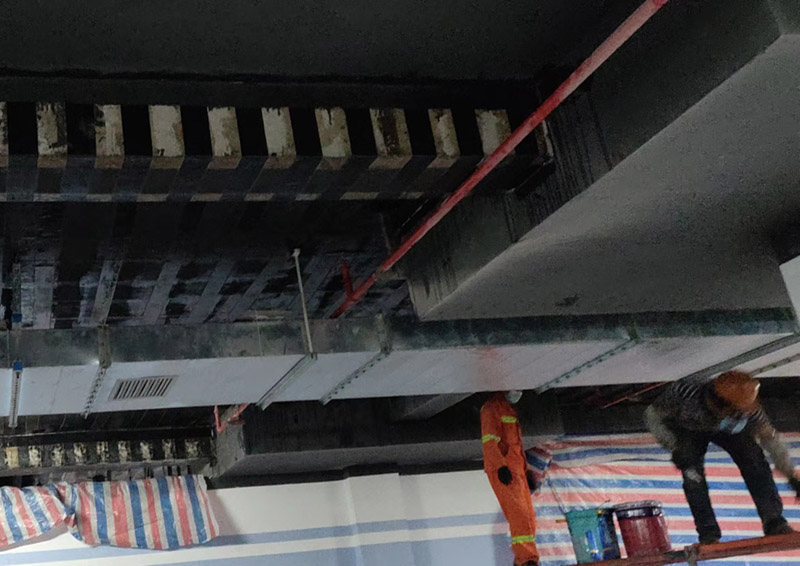 板底和梁碳纤维布加固